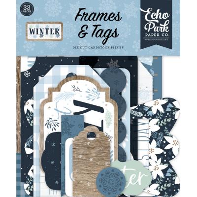 Echo Park Winter Die Cuts - Frames & Tags